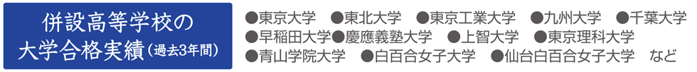 大学合格実績