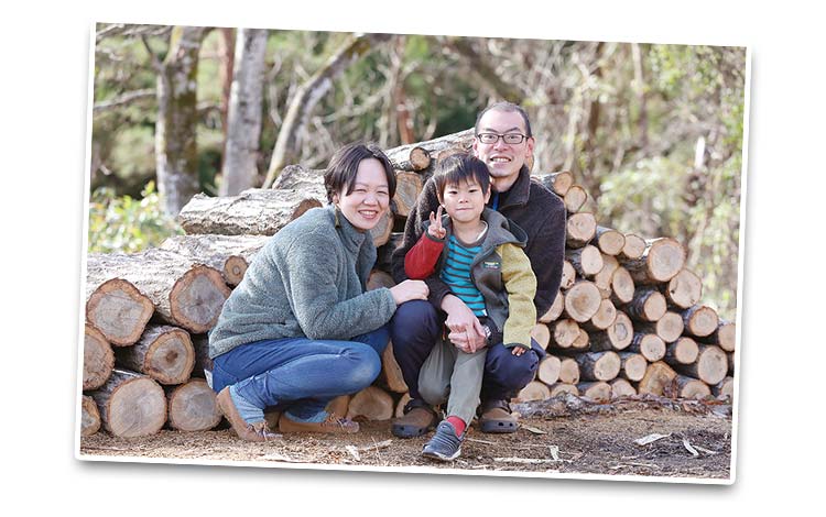 神奈川県川崎市から移住した井上さんご家族