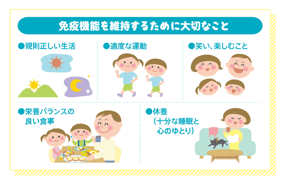 免疫機能を維持するために大切なこと
