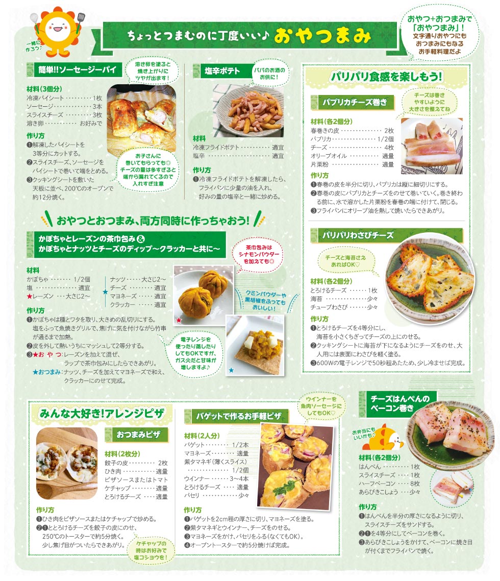 ちょっとつまむのに丁度いい♪おやつまみ