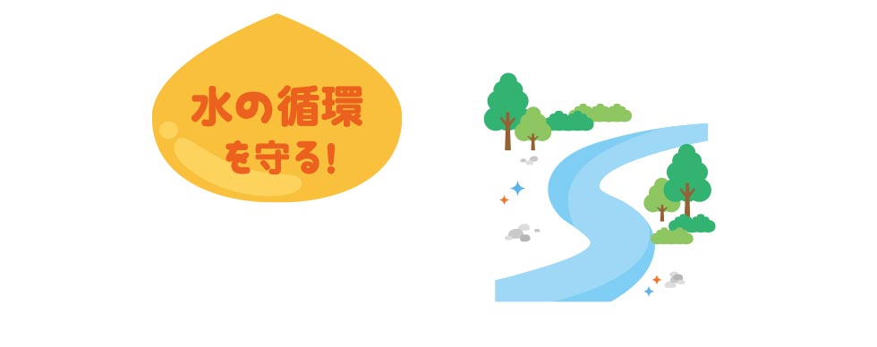 水の循環を守る!