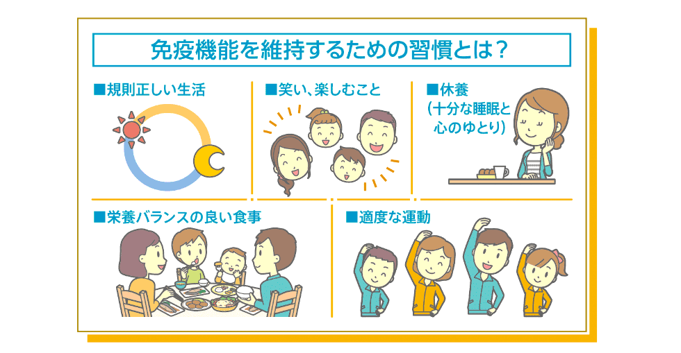 免疫機能を維持するための習慣とは？