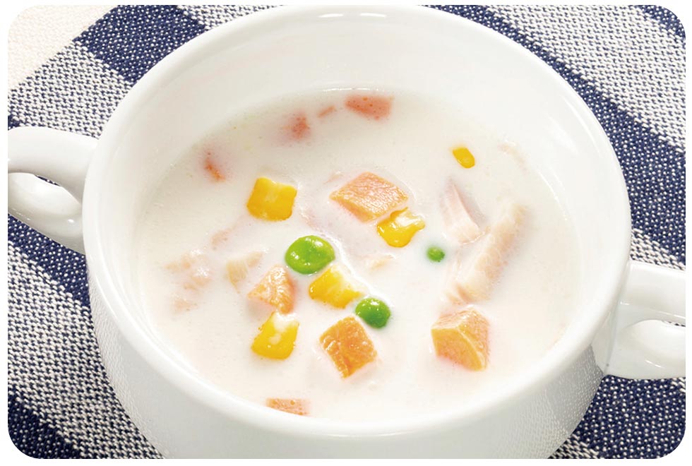 レンジで簡単ミルクスープ