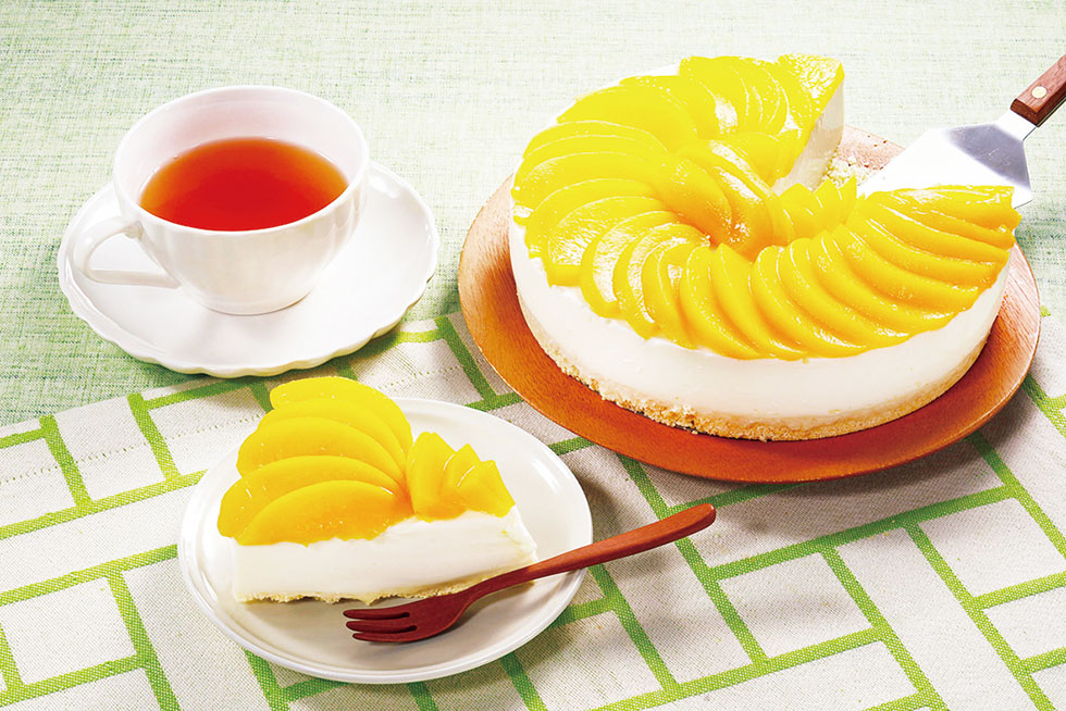 黄桃ヨーグルトケーキ